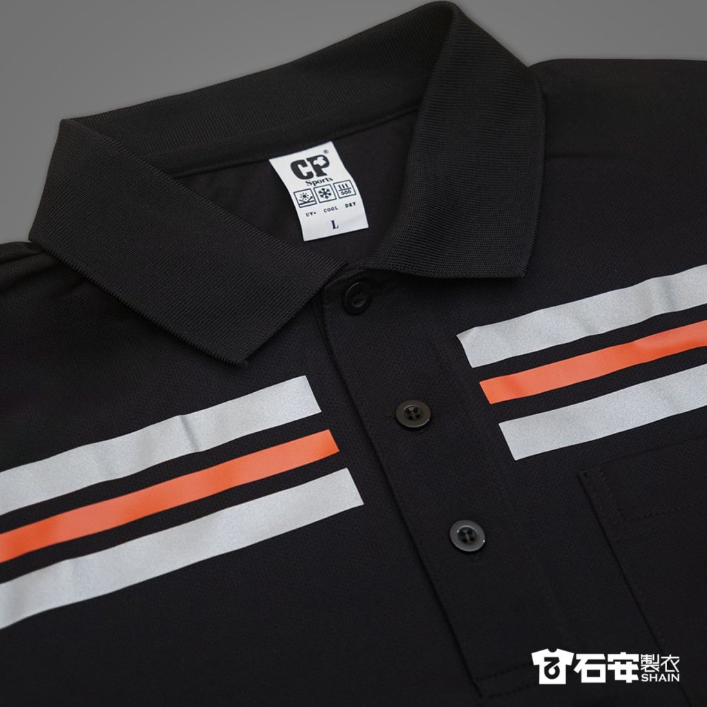 【反光條工作服訂製】建築工程_排汗口袋polo衫 7 反光條工作服訂製7